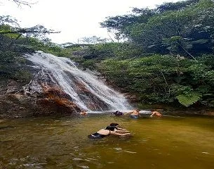 Catarata, Jungla Dorada, lugar turistico, en Coviriali, Satipo, Junin, Peru.Viajes