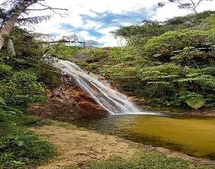 Catarata, Jungla Dorada, lugar turistico, en Coviriali, Satipo, Junin, Peru