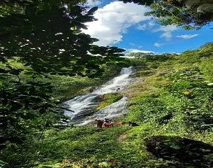 Catarata de los monos, lugar turistico, en Pampa Hermosa, Satipo, Junin, Peru.Relax