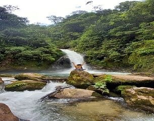 Relajo total, Catarata Gallito de las Rocas, lugar turistico, en Pampa Hermosa, Satipo, Junin, Peru