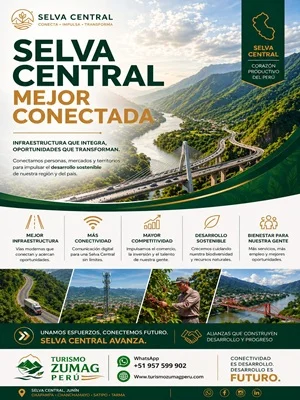 Selva Central mejor conectada