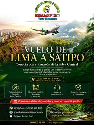 Vuelos desde Lima a Satipo -(azamari