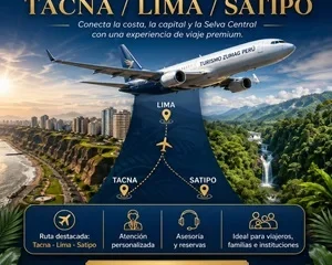 Vuelos desde Tacna con conexión en Lima
