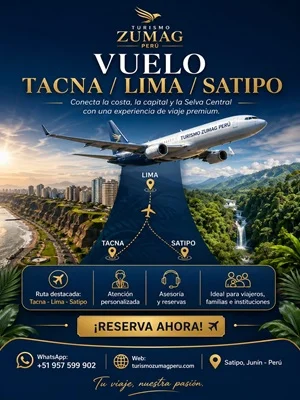 Vuelos desde Tacna con conexión en Lima