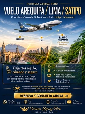 Vuelos desde Arequipa con conexión en Lima