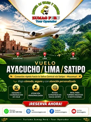 Vuelo Ayacucho ,Lima,Satipo