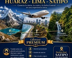 Vuelo Huaraz Lima Satipo