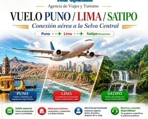 Vuelos desde Puno a Lima + Selva Central