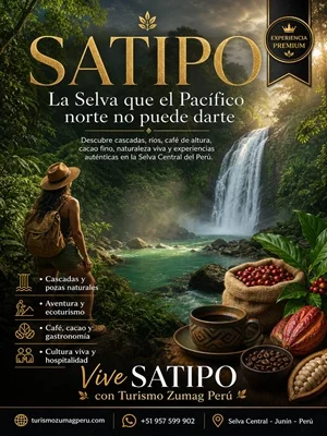 Satipo la selva que el Pacífico norte no puede darte Satipo la selva que el Pacífico norte no puede darte